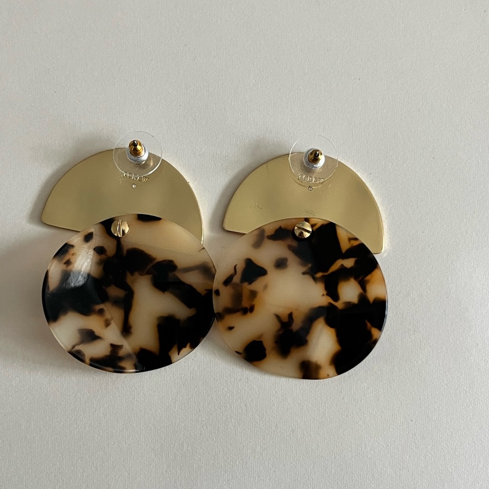 J.Crew Tortoiseshell Gold Statement Making Modern… - image 7